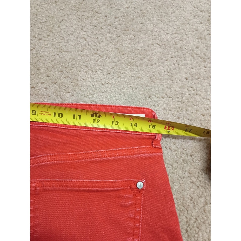 Anthropologie Pilcro And The Letterpress Hyphen Red Jean Shorts 26 High Rise - Picture 5 of 7